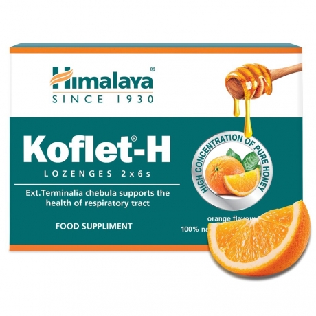 KOFLET-H pastilky na bolesť hrdla s príchuťou pomaranč